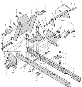 Part Location Diagram of 690417E701 Murray Bracket, Idler